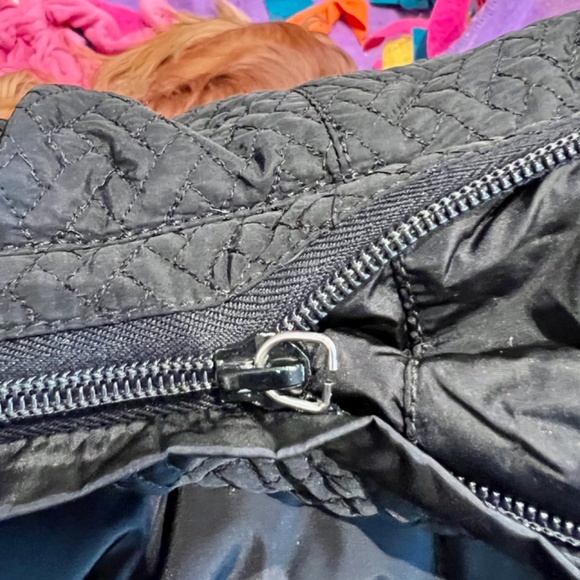 Woman's Gently Used Down Filled Trapunto Stitched Prada Puffer Jacket L - Picture 6 of 16